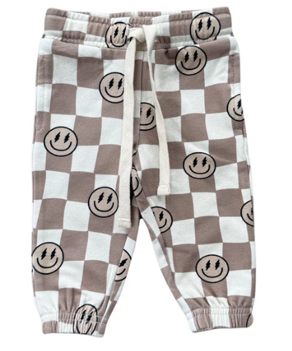 Smiley Check Joggers