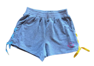 Smiley Drawstring Shorts