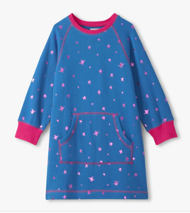 Star Sweatshirt Dress