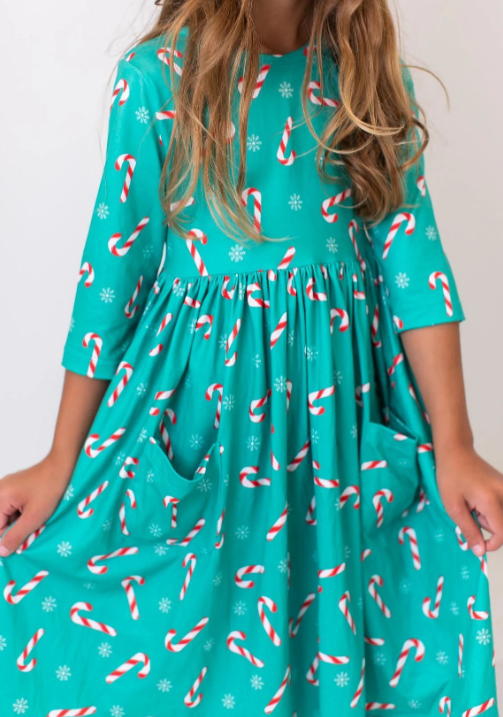Candy Cane Twirl Dress