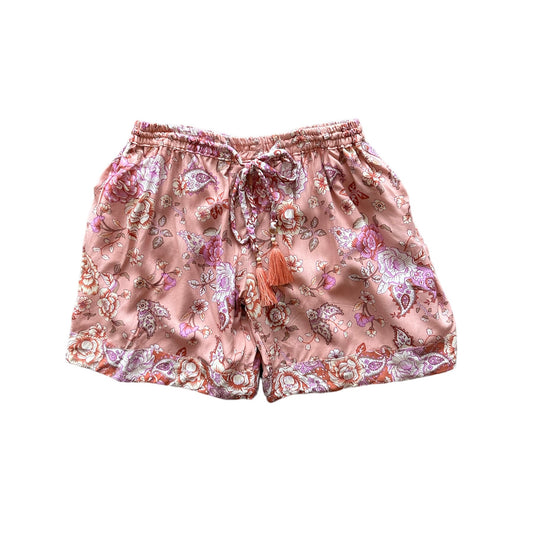 Coral Flower Shorts