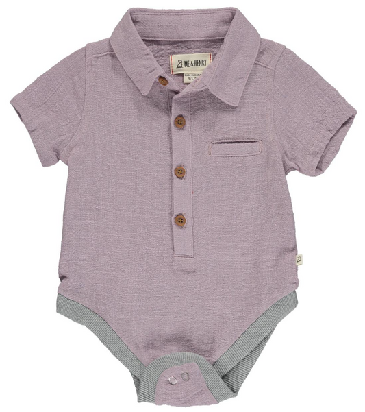 Lilac Woven Onesie