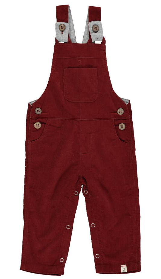 Red Woven Overalls