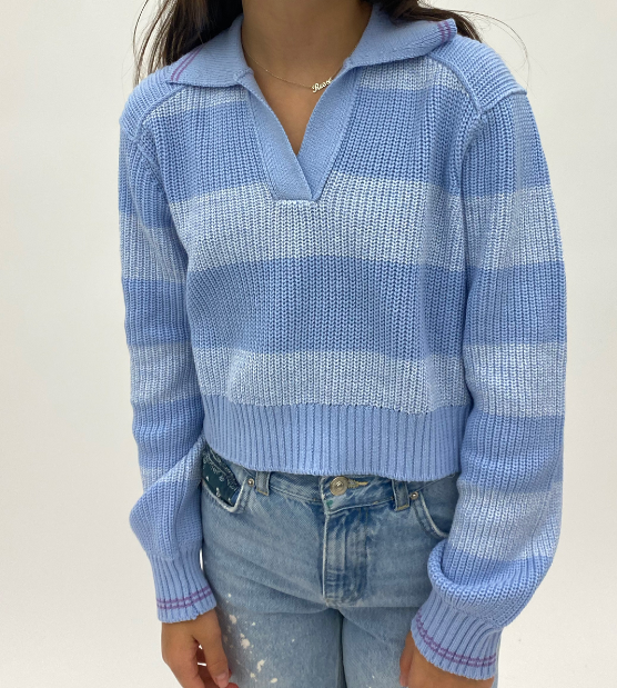 Stary Blue Stripe Sweater